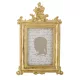 Barokk stílusú asztali képkeret, Arany