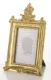 Barokk stílusú asztali képkeret, Arany