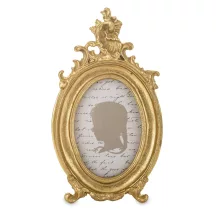 Barokk stílusú asztali képkeret, Arany
