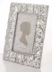 Mintás asztali képkeret, Ezüst