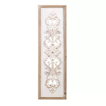 Virágos fali dekoráció, Fehér