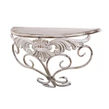 Vintage dekorációs fali polc, Krém