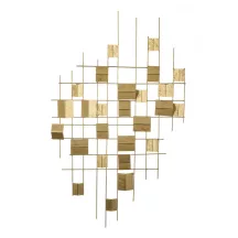 Absztrakt fali dekoráció, Arany