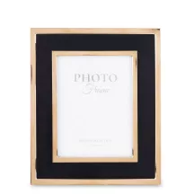 Asztali képkeret fekete paszpartuval, Arany