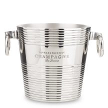 Elegáns pezsgőhűtő, jégvödör, Ezüst