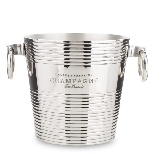 Elegáns pezsgőhűtő, jégvödör, Ezüst
