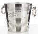 Elegáns pezsgőhűtő, jégvödör, Ezüst
