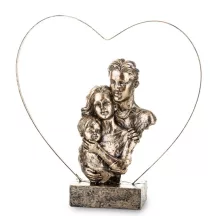 Családi pillanat szobor, Bronz