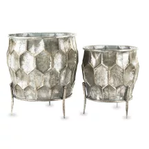 Keleti stílusú kaspó szett, Ezüst