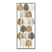 Színes leveles fali dekoráció, Arany