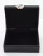 Achát kővel díszített ékszerdoboz, Fekete