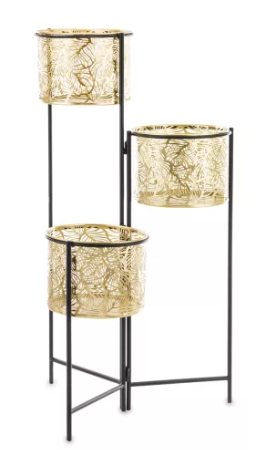 Art Deco virágtartó állvány, Arany