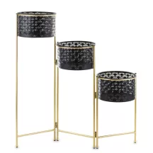 Modern virágtartó állvány, Fekete