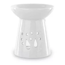 Illóolaj párologtató, csepp mintával, Fehér