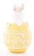 Nyuszi, nyúl dísz tojással, Sárga