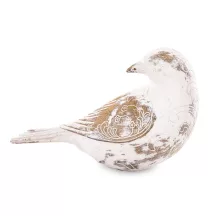 Vintage madárka dísz, Fehér