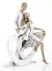 Szerelmes pár szobor, Fehér