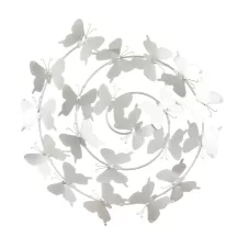 Pillangó fali dekoráció, Ezüst