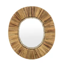 Boho fali tükör, Barna