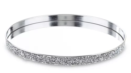 Art Deco kínálótálca, Ezüst