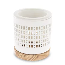 Mintás illóolaj párologtató, Fehér