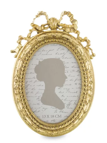 Barokk stílusú asztali képkeret, Arany