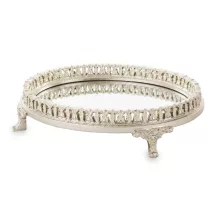 Barokk stílusú dísztálca, Ezüst