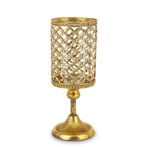 Barokk stílusú gyertyatartó, Arany