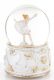 Zenélő Balerina táncos hógömb, Fehér