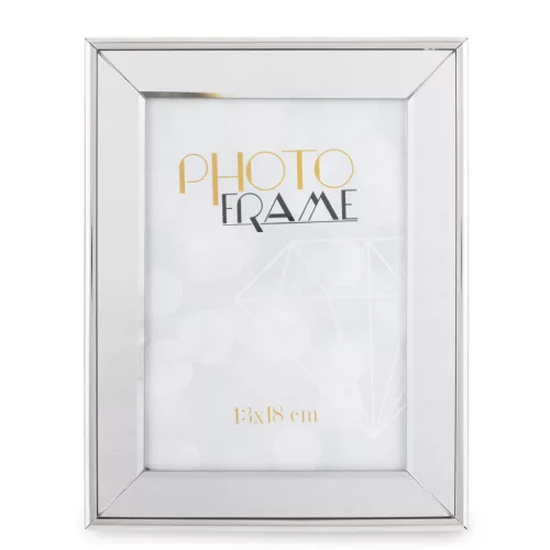 Üveg asztali képkeret, Ezüst