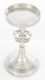 Barokk stílusú gyertyatartó, Ezüst