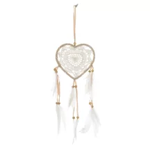 Makramé álomfogó fali dísz, Bézs