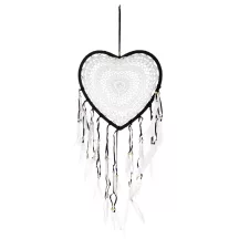 Makramé álomfogó fali dísz, Fehér