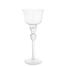 Üveg mécsestartó, Átlátszó