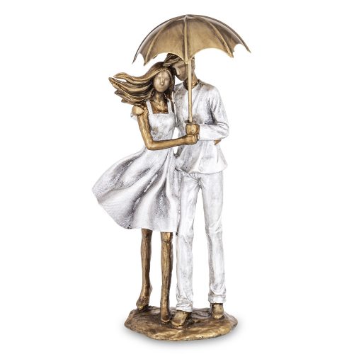 Szerelmes pár az esőben szobor, Ezüst