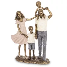 Családi életkép szobor, Bronz