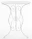 Vintage fém kisasztal, Fehér