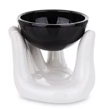 Fekete tálkás illóolaj párologtató, Fehér