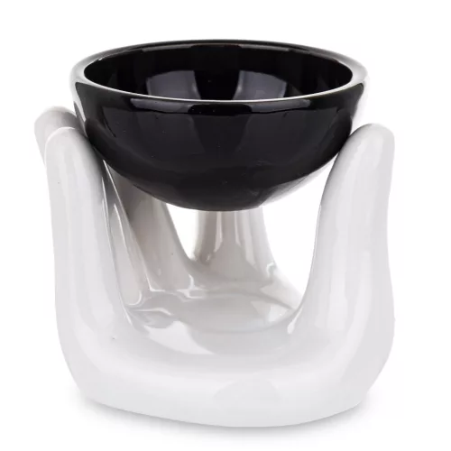 Fekete tálkás illóolaj párologtató, Fehér