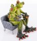 Béka pár dísz cicával, Zöld