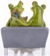 Béka pár dísz kiskutyával, Zöld