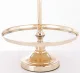 2 szintes süteményes kínálóállvány, Arany