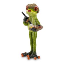 Festőművész béka dísz, Zöld