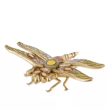 Színes szitakötő dísz, Arany