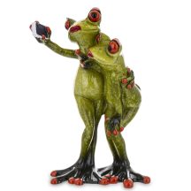 Szelfiző békalányok dísz, Zöld