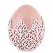 Csipkés tojás dísz, Rózsaszín