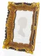 Barokk stílusú asztali képkeret, Arany