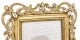 Díszes asztali képkeret, Arany