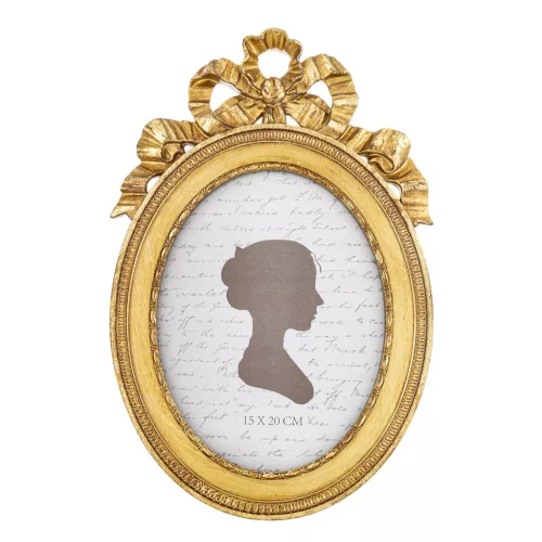 Barokk stílusú asztali képkeret, Arany