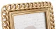 Díszes asztali képkeret, Arany